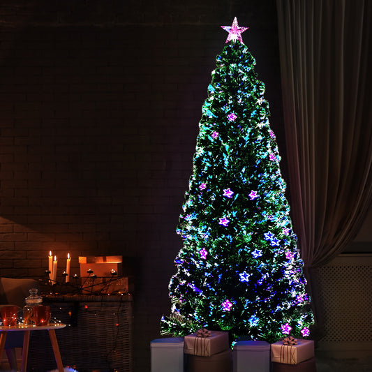 MerryPines Christmas Tree 2.1M LED Xmas trees with Lights Multi Colour