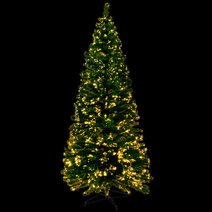 MerryPines Christmas Tree 2.1M LED Xmas trees Optic Fibre Warm White