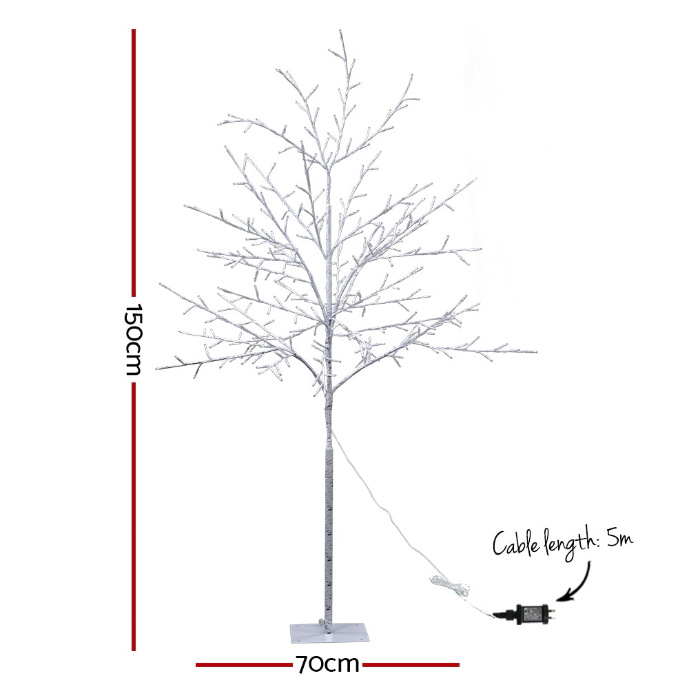 MerryPines Christmas Tree 1.5M 304 LED Trees With Lights Warm White