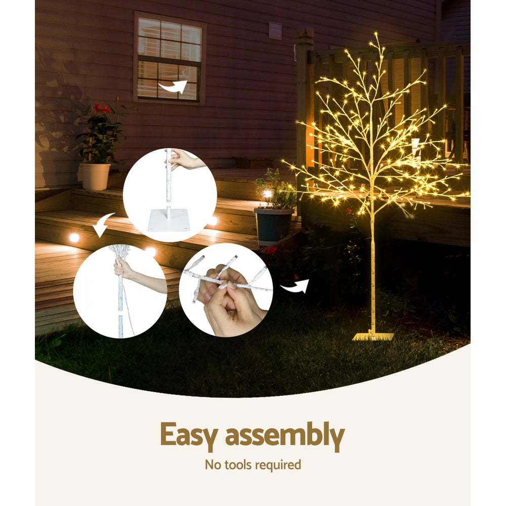 MerryPines Christmas Tree 1.5M 304 LED Trees With Lights Warm White