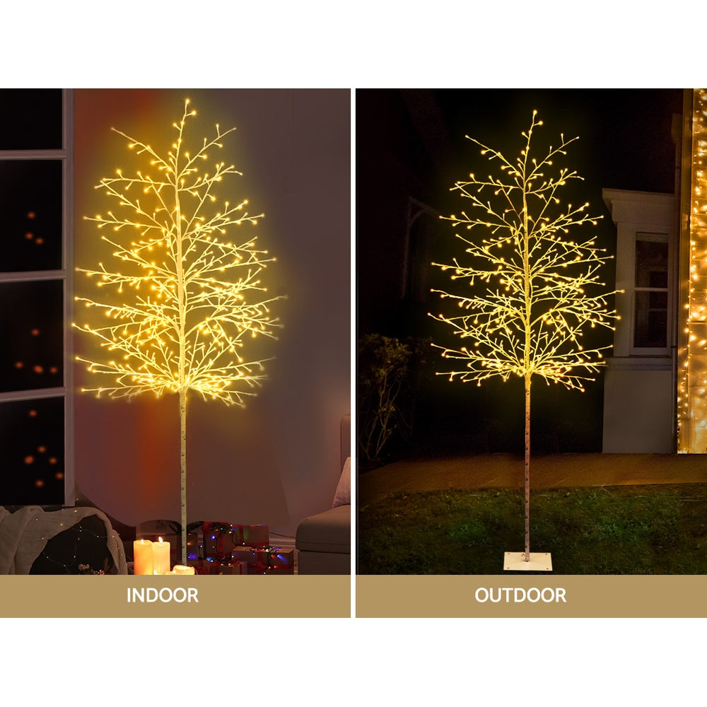 MerryPines Christmas Tree 2.1M 480 LED Trees With Lights Warm White