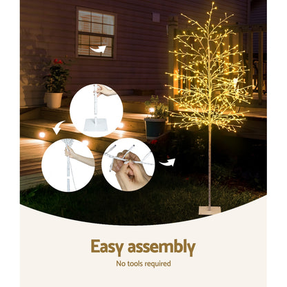 MerryPines Christmas Tree 2.1M 480 LED Trees With Lights Warm White