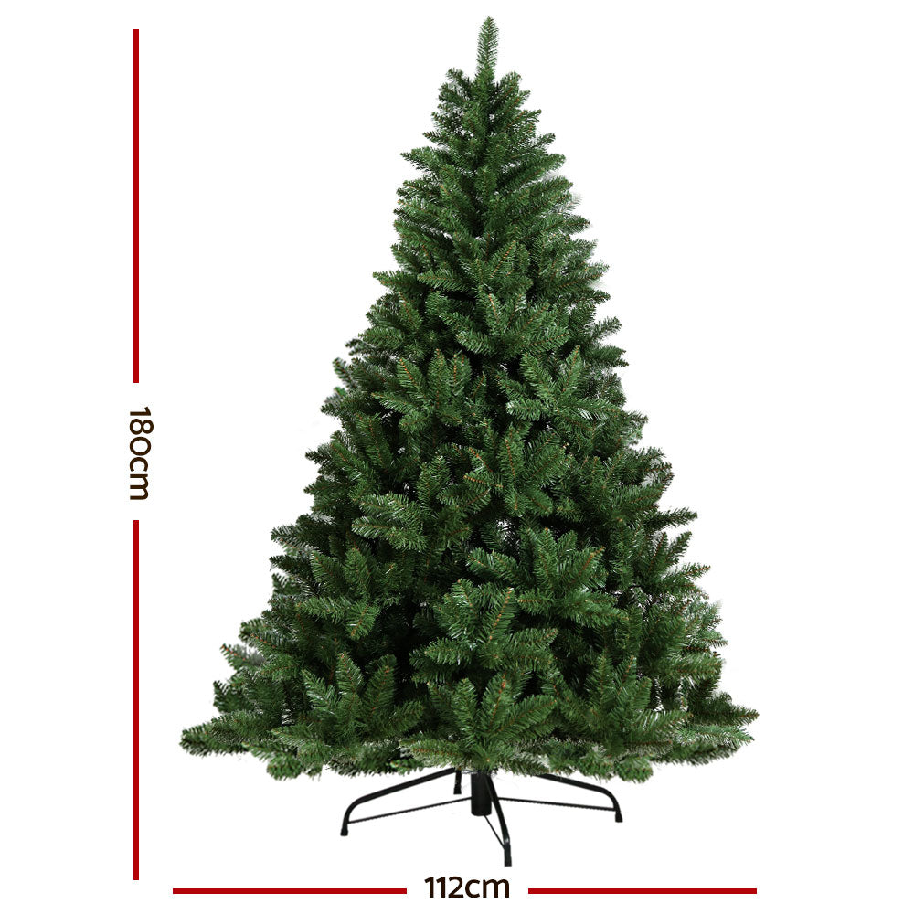 MerryPines Christmas Tree 1.8M Xmas Trees Green Decorations 800 Tips