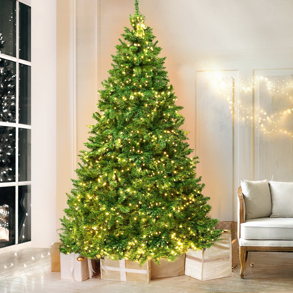 MerryPines Christmas Tree 2.1M With 1134 LED Lights Warm White Green