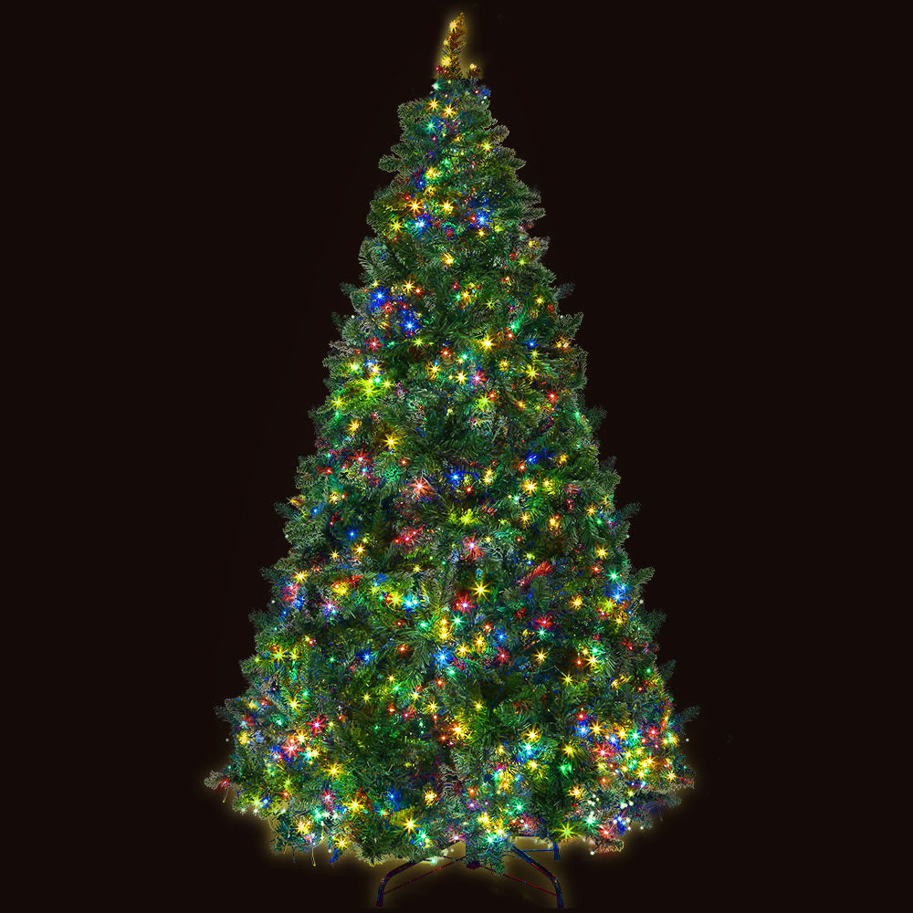 MerryPines Christmas Tree 2.1M Green With 1134 LED Lights 8 Modes Multi Color