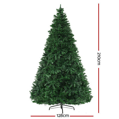 MerryPines Christmas Tree 2.1M Green With 1134 LED Lights 8 Modes Multi Color