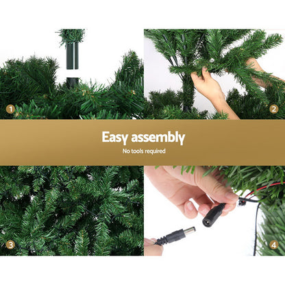 MerryPines Christmas Tree 2.1M Green With 1134 LED Lights 8 Modes Multi Color